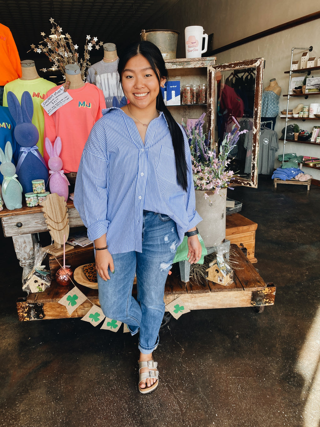 The Mable Top // Blue