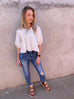 The Aurora Top / White